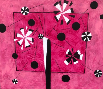 "Pinwheel Blossoms"
36" x 36"
acrylic on canvas
2022