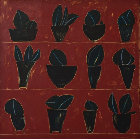 pots on red ground
SOLD